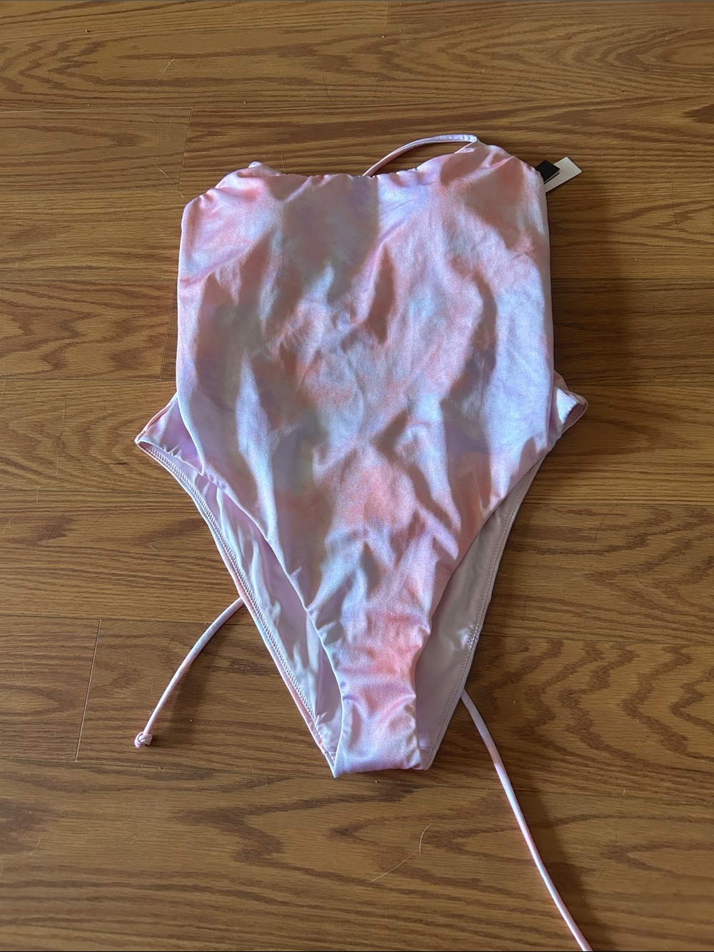 Victoria's Secret Pink and Light Peach One-Piece Swimsuit